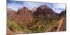 USA, Zion National Park, Panorama, Mountain Pass-Catharina Lux-Mounted Photographic Print