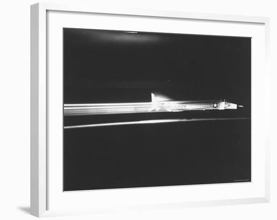 USAF F4 Fighter Test New Automatic Anti Collision Device Designed by McDonnell Aircraft-Yale Joel-Framed Photographic Print