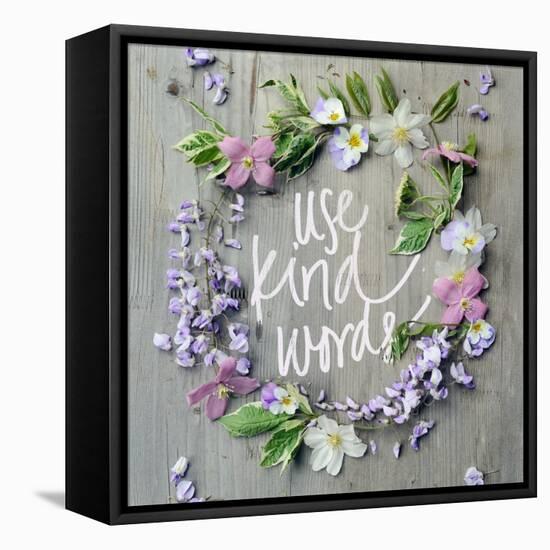 Use Kind Words-Sarah Gardner-Framed Stretched Canvas