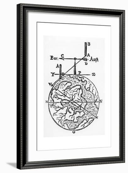 Use of the Magnetic Compass in Map Making, 1643-null-Framed Giclee Print