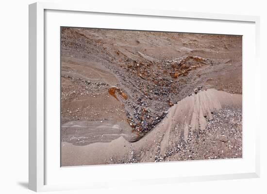 Usedom, Baltic Sea Beach, Escarpment with Sediment Layers-Catharina Lux-Framed Photographic Print