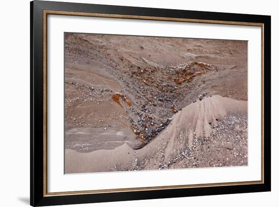 Usedom, Baltic Sea Beach, Escarpment with Sediment Layers-Catharina Lux-Framed Photographic Print