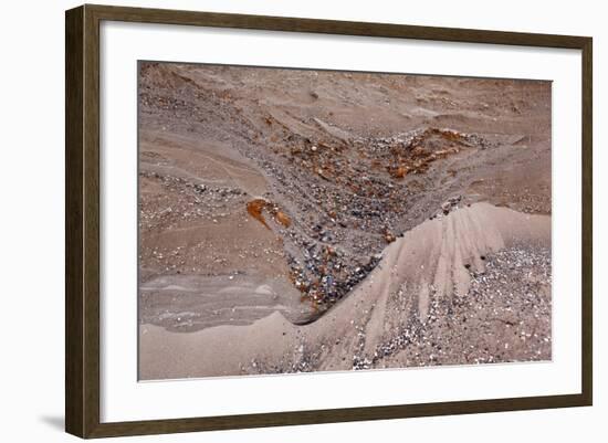 Usedom, Baltic Sea Beach, Escarpment with Sediment Layers-Catharina Lux-Framed Photographic Print