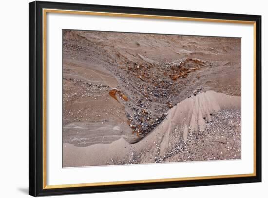 Usedom, Baltic Sea Beach, Escarpment with Sediment Layers-Catharina Lux-Framed Photographic Print