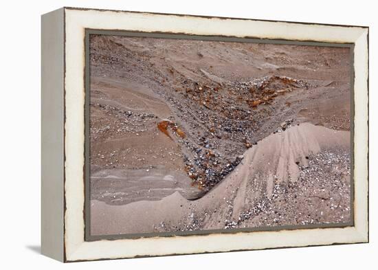 Usedom, Baltic Sea Beach, Escarpment with Sediment Layers-Catharina Lux-Framed Premier Image Canvas