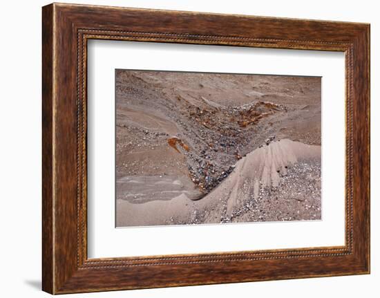 Usedom, Baltic Sea Beach, Escarpment with Sediment Layers-Catharina Lux-Framed Photographic Print