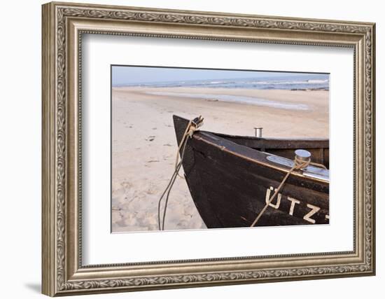 Usedom, Baltic Sea, Beach, Fishing Boat-Catharina Lux-Framed Photographic Print