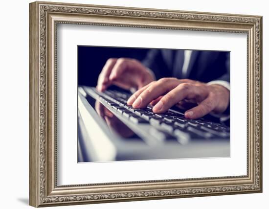 Using Computer Keyboard-Gajus-Framed Photographic Print