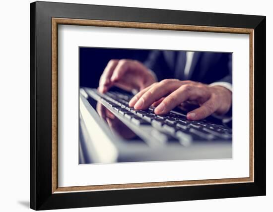 Using Computer Keyboard-Gajus-Framed Photographic Print