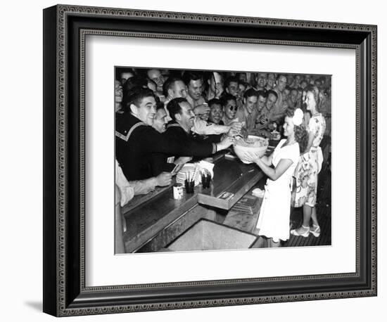 USO Canteen Shirley Temple-null-Framed Photographic Print