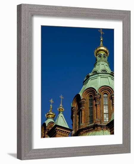 Uspenski Cathedral, an Eastern Orthodox Cathedral Overlooking the City, Helsinki, Finland-Nancy & Steve Ross-Framed Photographic Print