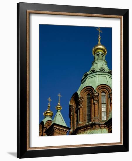 Uspenski Cathedral, an Eastern Orthodox Cathedral Overlooking the City, Helsinki, Finland-Nancy & Steve Ross-Framed Photographic Print