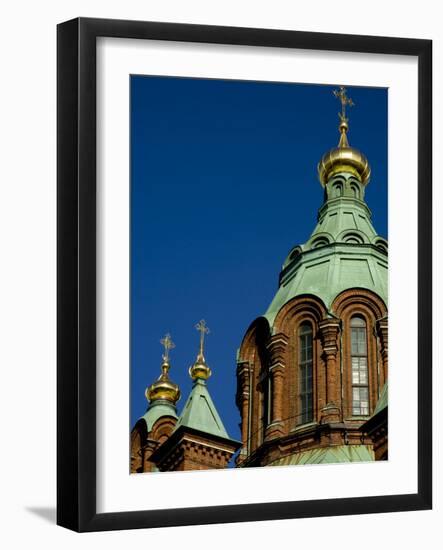 Uspenski Cathedral, an Eastern Orthodox Cathedral Overlooking the City, Helsinki, Finland-Nancy & Steve Ross-Framed Photographic Print