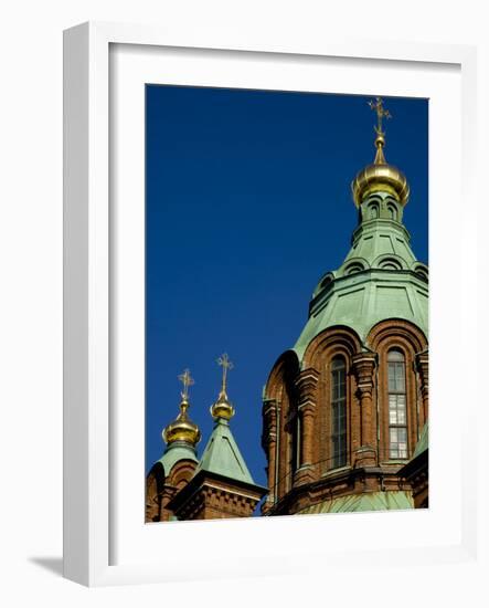 Uspenski Cathedral, an Eastern Orthodox Cathedral Overlooking the City, Helsinki, Finland-Nancy & Steve Ross-Framed Photographic Print