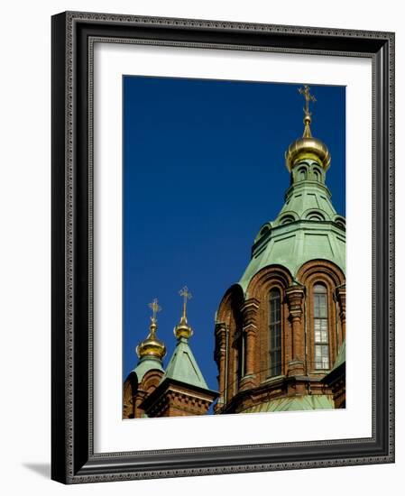 Uspenski Cathedral, an Eastern Orthodox Cathedral Overlooking the City, Helsinki, Finland-Nancy & Steve Ross-Framed Photographic Print