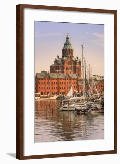 Uspenski Cathedral and Helsinki Harbor-Jon Hicks-Framed Photographic Print