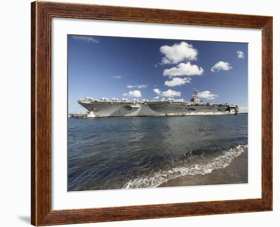 USS Abraham Lincoln-Stocktrek Images-Framed Photographic Print