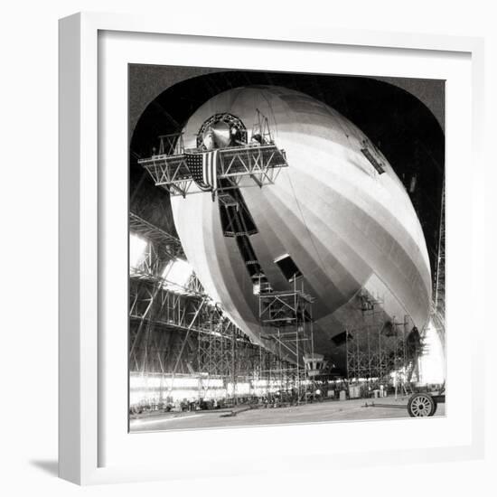 USS Akron Construction-null-Framed Giclee Print