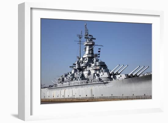 USS Alabama (BB-60), Mobile Bay, Alabama-Carol Highsmith-Framed Art Print