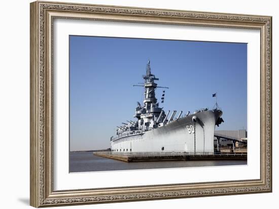 USS Alabama (BB-60), Mobile Bay, Alabama-Carol Highsmith-Framed Art Print