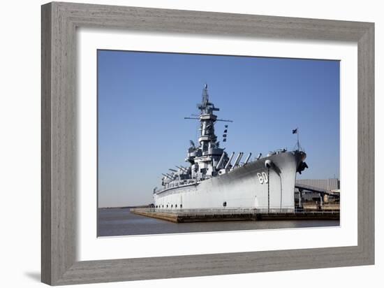 USS Alabama (BB-60), Mobile Bay, Alabama-Carol Highsmith-Framed Art Print