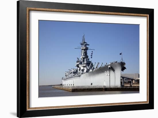 USS Alabama (BB-60), Mobile Bay, Alabama-Carol Highsmith-Framed Art Print