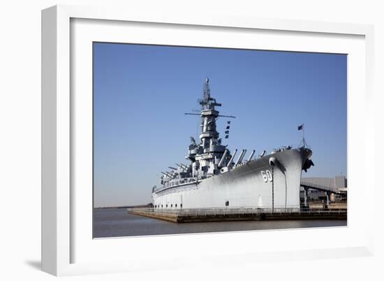 USS Alabama (BB-60), Mobile Bay, Alabama-Carol Highsmith-Framed Art Print