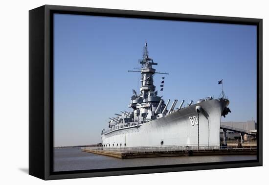 USS Alabama (BB-60), Mobile Bay, Alabama-Carol Highsmith-Framed Stretched Canvas