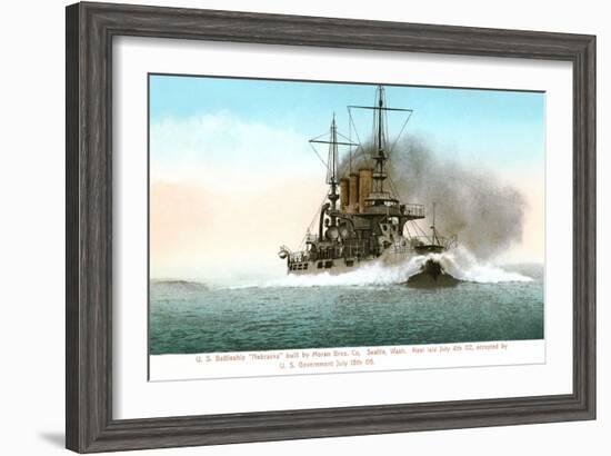 USS Battleship Nebraska-null-Framed Art Print