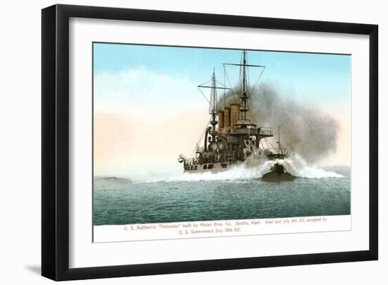 USS Battleship Nebraska-null-Framed Art Print