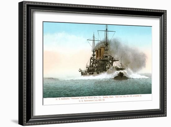 USS Battleship Nebraska-null-Framed Art Print