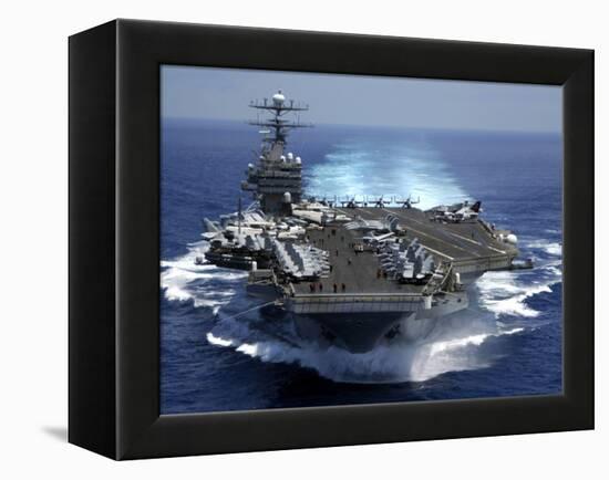 USS Carl Vinson in Indian Ocean During the Second Gulf War, Mar. 15, 2005-null-Framed Stretched Canvas