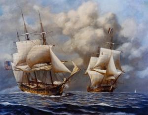 USS Constellation Defeats L'Insurgente During Undeclared War with France, 1799
