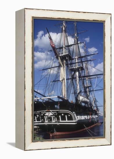 USS Constitution "Old Ironsides" Docked in Boston-null-Framed Premier Image Canvas