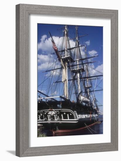 USS Constitution "Old Ironsides" Docked in Boston-null-Framed Photographic Print