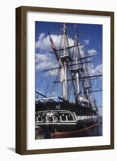 USS Constitution "Old Ironsides" Docked in Boston-null-Framed Photographic Print