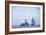 USS Constitution "Old Ironsides" Under Sail, Escorted by Modern US Navy Frigate, 1997-null-Framed Photographic Print