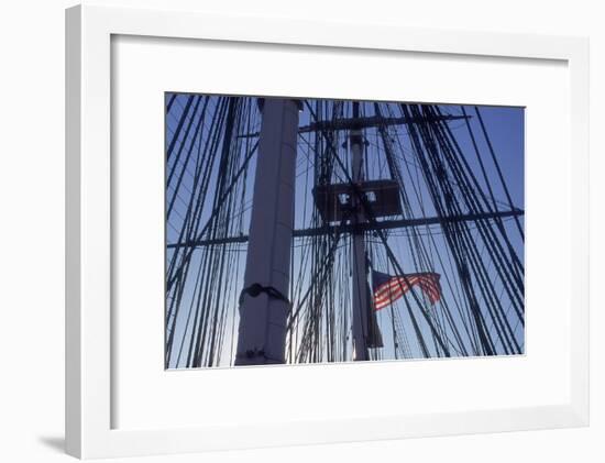 USS Constitution's Masts and Rigging, Boston-null-Framed Photographic Print