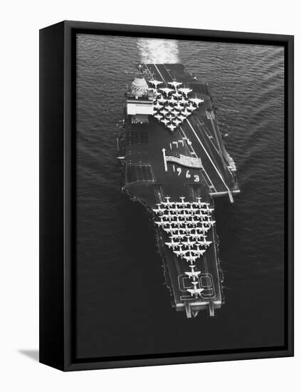 USS Enterprise in the Mediterranean Sea-null-Framed Premier Image Canvas