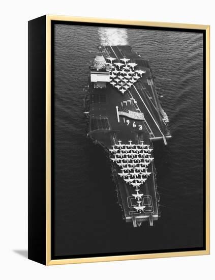 USS Enterprise in the Mediterranean Sea-null-Framed Premier Image Canvas