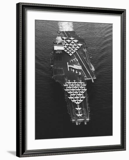 USS Enterprise in the Mediterranean Sea-null-Framed Photographic Print