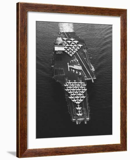 USS Enterprise in the Mediterranean Sea-null-Framed Photographic Print