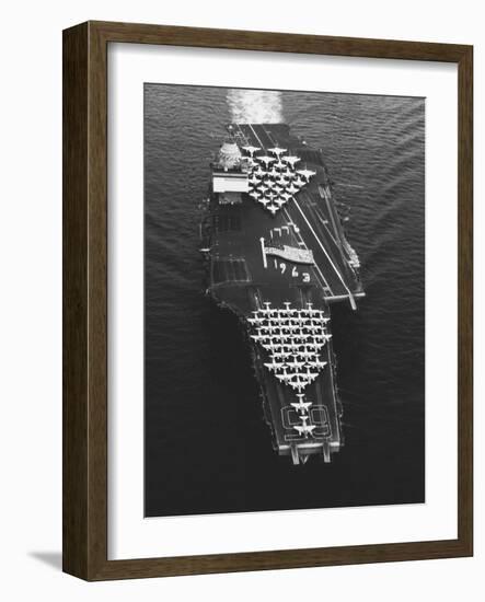 USS Enterprise in the Mediterranean Sea-null-Framed Photographic Print