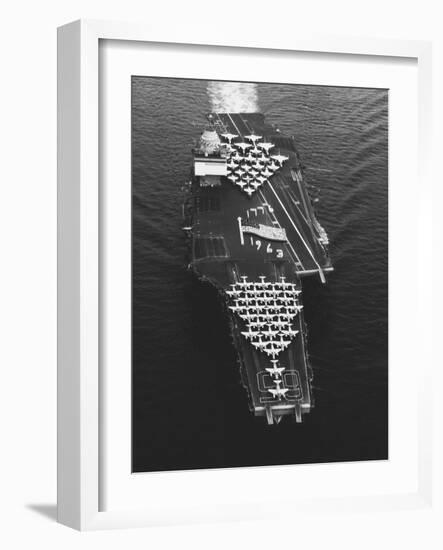 USS Enterprise in the Mediterranean Sea-null-Framed Photographic Print