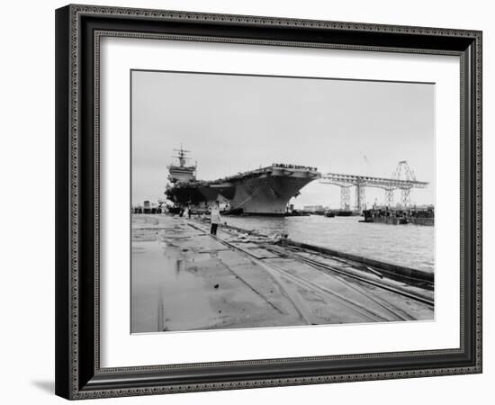 USS Enterprise-null-Framed Art Print