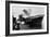 USS Franklin Aircraft Carrier on Fire and Listing after a Strike by a Japanese Dive Bomber-null-Framed Photo