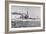 Uss 'Indiana, American Battleship, 1898-W Rau-Framed Giclee Print