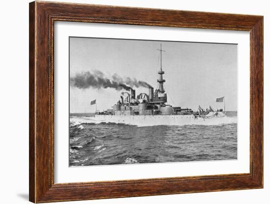 Uss 'Indiana, American Battleship, 1898-W Rau-Framed Giclee Print