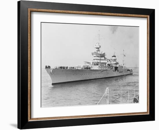 USS Indianapolis at Sea-null-Framed Photographic Print