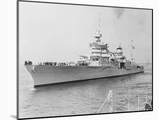 USS Indianapolis at Sea-null-Mounted Photographic Print